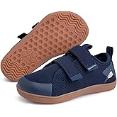 WateLves Toddler Little Kids Wide Barefoot Shoes The First Walking Shoes Girls Boys Breathable Zero Drop Minimalist Sneakers with Wide Toe Box Natural to Grow