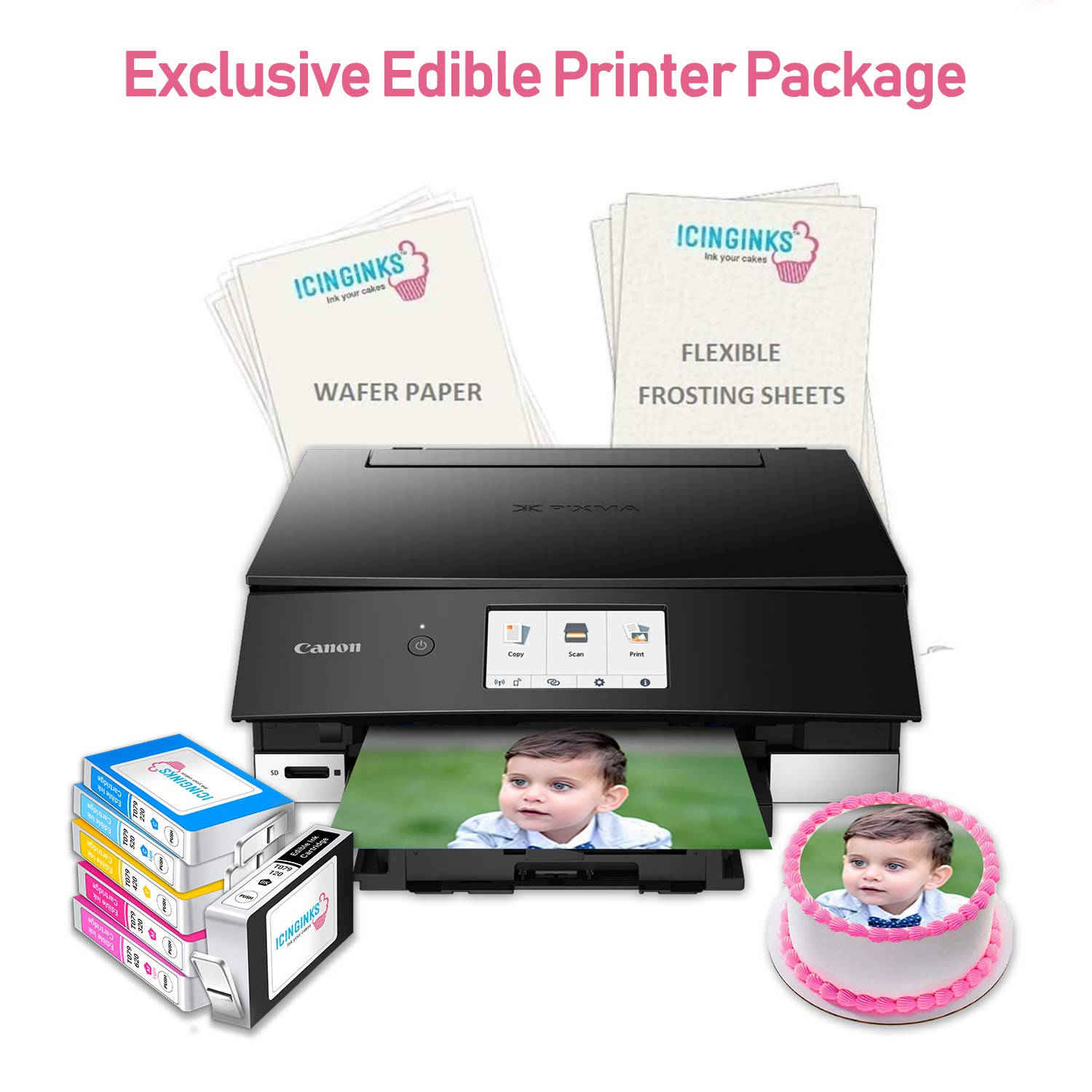 icinginks cake printer bundle system