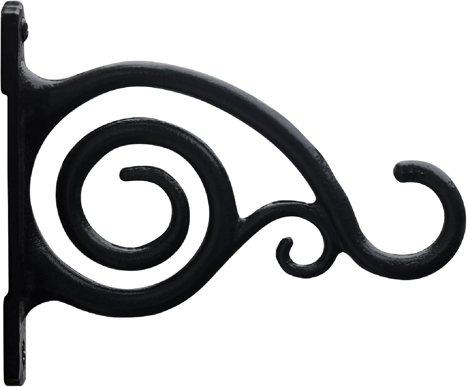 Graybunny Gb 6836a Fancy Curved Hook Black Cast Iron Wall Hooks