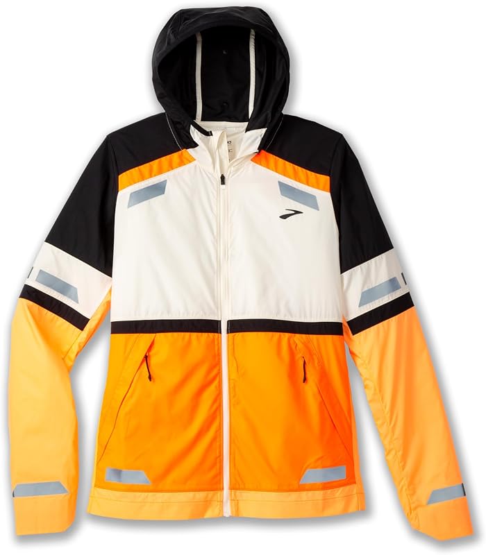 221689167 Run Visible Jacket 2.0 Jacket Femme Ecru/Fluoro Flash/Black Taille 30
