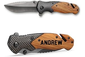 Personalized Pocket Knife Multitool – Custom Gift for Men, Dad, Husband, Boyfriend – Custom Engraved Manual Multitool Folding