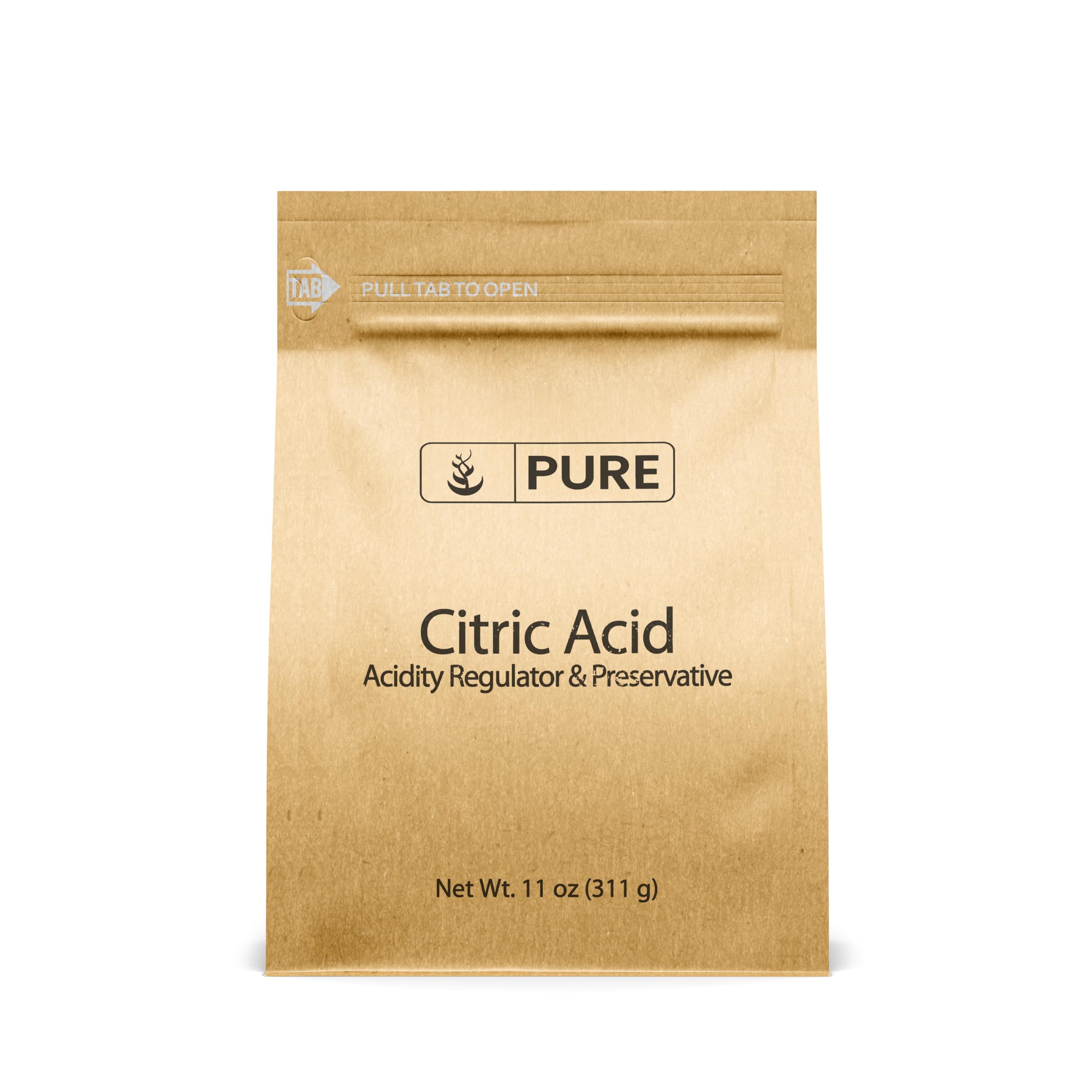 PURE ORIGINAL INGREDIENTS Citric Acid (11 oz) Eco-Friendly Packaging, All-Natural, Acidity Regulator
