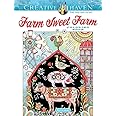 Amazon.com: Creative Haven Farm Sweet Farm Coloring Book (Adult ...