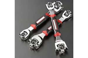 52-in-1 Torque Wrench, 8-in-1 Multi-Function Socket Wrench, Steel with Non-Slip Handle - Professional Tool for Mechanics, Car