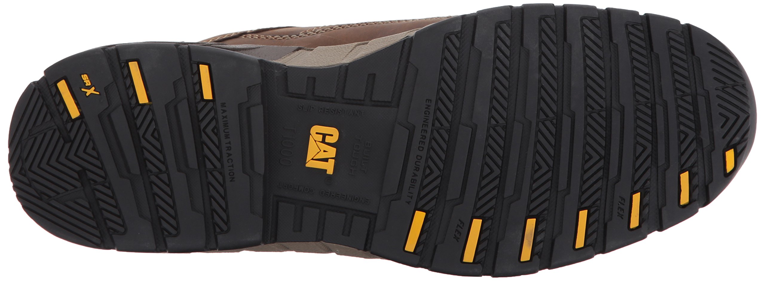 Caterpillar Men's Streamline Leather Work Shoe, Dark Beige, 8.5 M US on