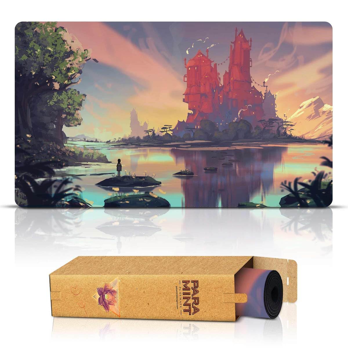 Paramint Chihiro (Stitched) - Anime Fantasy Playmat - Compatible with Spirited Away, Magic The Gathering Playmat - Play MTG, YuGiOh, TCG - Original Play Mat Art Designs & Accessories