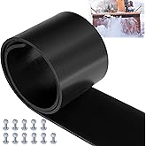 RunNico Universal Snow Plow Blade Flap - 72”x 6”x 1/4” Rubber Snow Deflector with 11 Sets Mounting Hardware - Snowplow Rubber