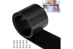 RunNico Universal Snow Plow Blade Flap - 72”x 6”x 1/4” Rubber Snow Deflector with 11 Sets Mounting Hardware - Snowplow Rubber Plow Deflector Attachments,Suitable for 48”-72” Blades
