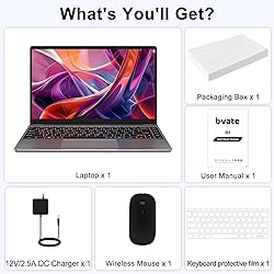 bvate 14" Laptop Win 11 256GB SSD Up to 1TB SSD