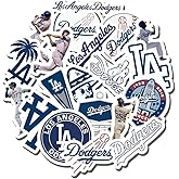 Dodgers Party - 19 PCS Los Angeles Aesthetic Dodgers Vinyl Waterproof Stickers Pack for Water Bottle Laptop Luggage Guitar Skateboard Car Window