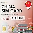 travSIM China SIM Card | 10GB Mobile Data | Unicom Network | Works on iOS and Android Devices | The Plan on This SIM Card for China is Valid for 30 Days.