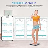 Healthkeep Body Fat Scale with App 13 Metrics Bluetooth 180kg Blue view 4