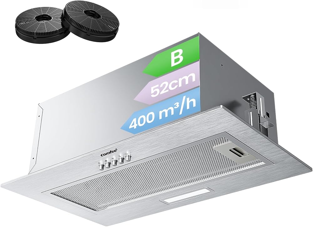 COMFEE' Integrated Cooker Hood 52cm Stainless Steel 400m³/h