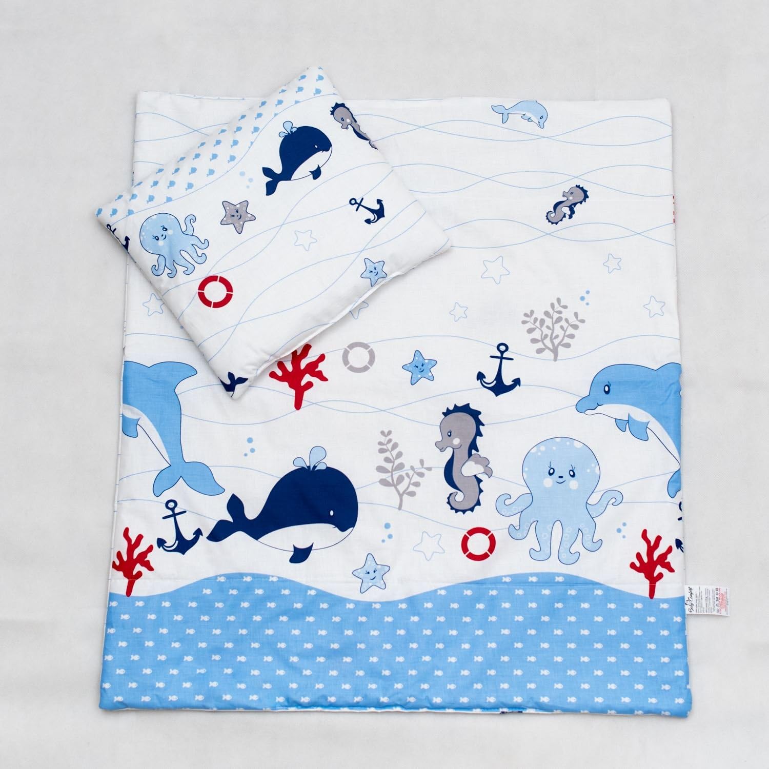 2 Piece Baby Children Quilt Duvet Pillow Set 120x90 Cm To Fit