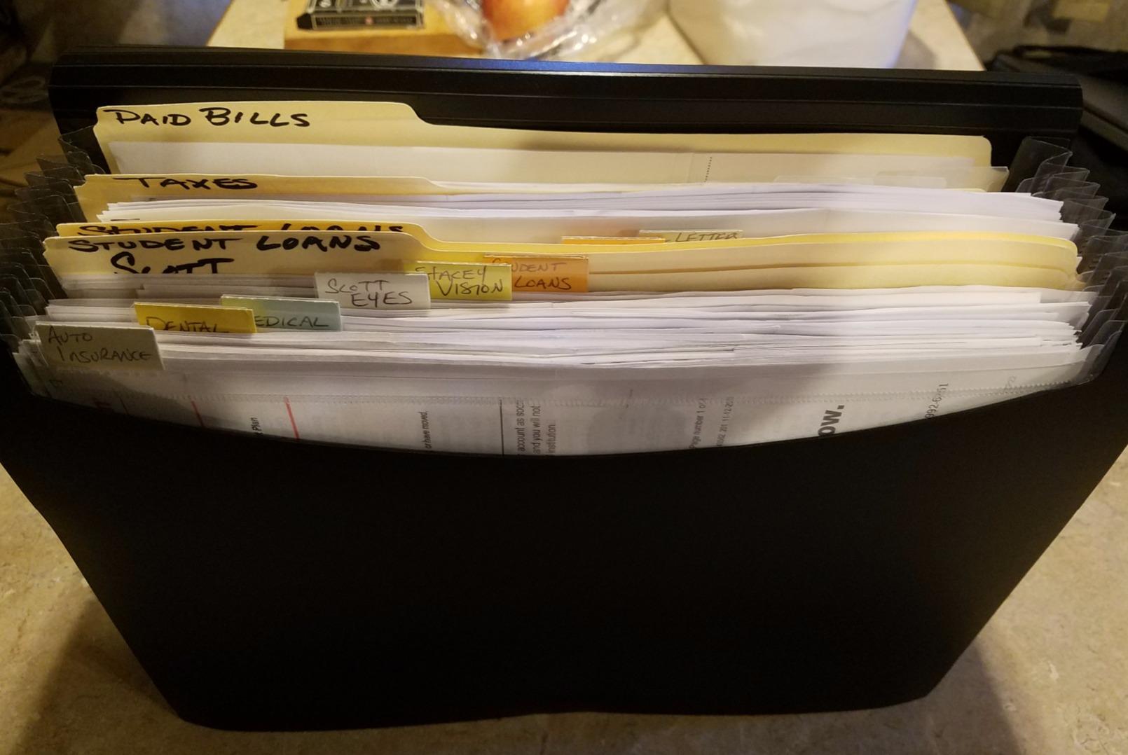 2/mo Finance Amazon Basics Expanding Organizer File Folder, Letter