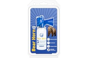 DUNKIVE 1.4oz Bear Horn Self Defense, Loud Air Horn for Wild Animals, 120dB Heard up to 1/2 Mile Away, Ideal for Hiking