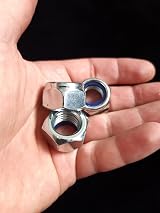 LLB M16 Locking Nyloc Hex Nut 16mm Galvanised Steel Zinc Box of 6 view 4