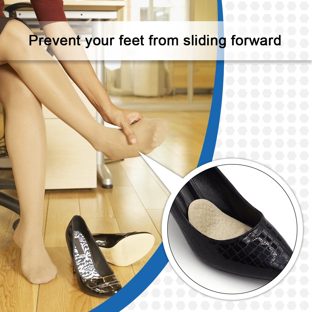 Dr. Foot’s Ball of Foot Cushions, Metatarsal Forefoot Pads, Ball of Foot Massage Pads, Instant Relief for Women and Men 2 Pairs (Beige)