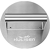 HULISEN Stainless Steel Burger Press, 6.2 inch Round Burger Smasher, Professional Griddle Accessories Kit, Grill Press Perfec