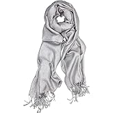 Achillea Sparkly Metallic Pashmina Shawl Wrap for Women – Elegant Scarf for Evening Dresses, Wedding Guests & Party Outfits