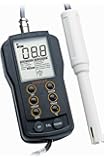 Hanna Instruments HI 9813-6N Waterproof pH/EC/TDS Temperature Meter Clean and Calibration Check for Growers, 0 to 50 Degree C, 9V Battery