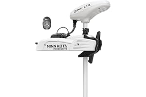 Minn Kota Riptide PowerDrive Bow-Mount Electric Trolling Motor with Micro Remote – 70 Lb. Thrust, 54 in. Shaft, Saltwater