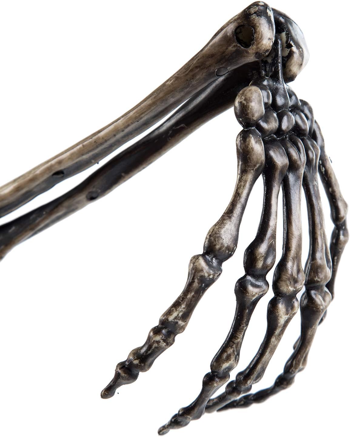Sunnyglade Realistic Skeleton Stakes Halloween Decoration Scary Ground Breaker Skull and Skeleton for Outdoor Yard Lawn Stake Garden Graveyard Decoration: Garden & Outdoor