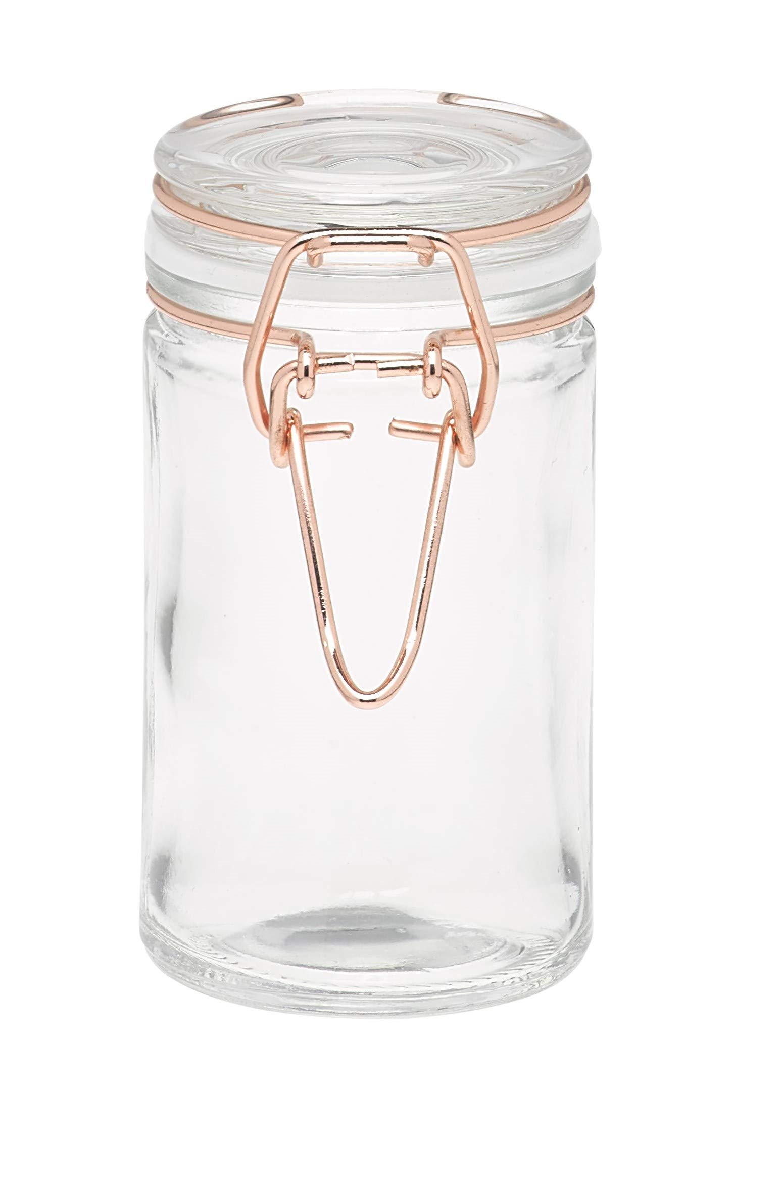 Tala Copper Wire 60ml Clip Top Spice Jar, Decorative Copper Wire Effect with Airtight Silicone Seal, Strong and Durable Wire Clip, Pack of 12
