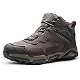 NORTIV 8 Men's Waterproof Hiking Boots Lightweight Mid Ankle Trekking Trails Outdoor Boots