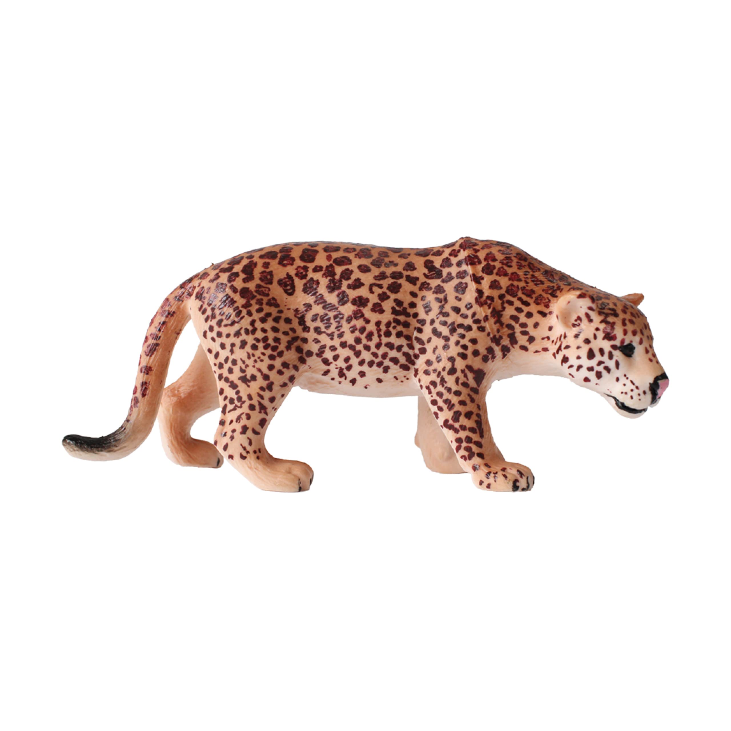 Deluxebase Mini Animal Adventure Replica - Leopard from Small sized realistic toy figure that makes an ideal safari animal toy for kids