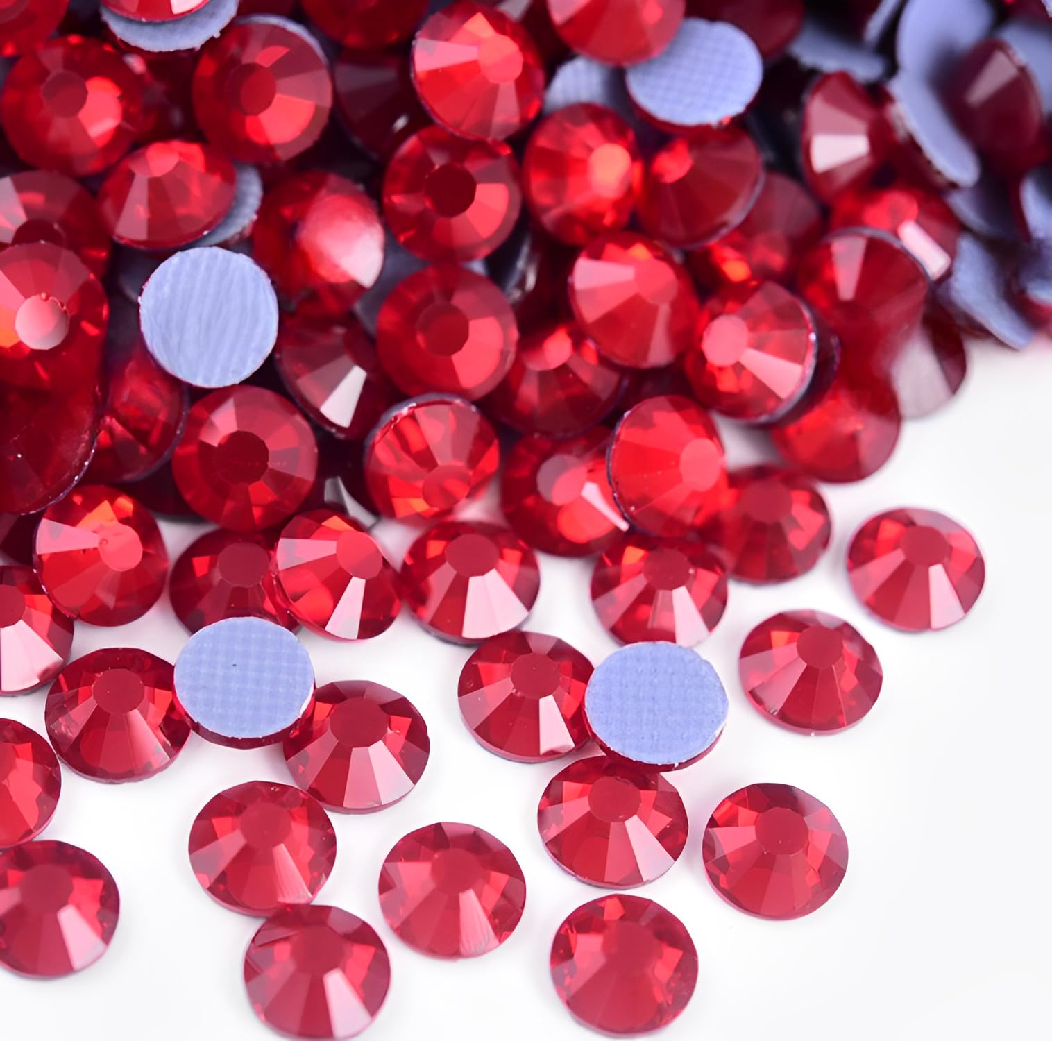 Jollin 2880pcs Hotfix Crystal Flatback Rhinestones Glass Diamantes Gems for Crafting Art Crafts Decorations Clothes Shoes 4.8mm SS20 Siam