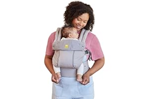 LILLEBABY LÍLLÉbaby Complete All Seasons Ergonomic 6-in-1 Baby Carrier Infant to Toddler with Lumbar Support (7-45 Pounds), 360 Degree Baby Wearing & Multi-Position, Inward & Outward Facing (Stone)