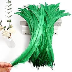 THARAHT 50PCS Rooster Coque Tail Feathers Bulk