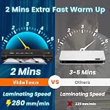 VidaTeco Laminator Portable A4 4-in-1 Hot Cold 0.6mm 30 Pouches view 2