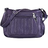 ELDA Purses for Women Pocketbooks Soft PU Leather Ladies Crossbody Purse Multi Pocket Shoulder Bag
