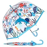 KOULONGDAMI Kids Clear Umbrella for Rain Dome