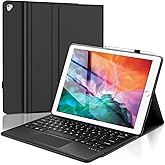 Keyboard Case for iPad Pro 12.9 inch (Old Model) 2015 1st / 2017 2nd Gen, Magnetically Detachable Wireless Keyboard Multi-Touch Trackpad, Folio Smart Leather Case with Pencil Holder for iPad Pro 12.9”