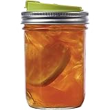 Jarware Drink Lid for Wide Mouth Mason Jars, Green