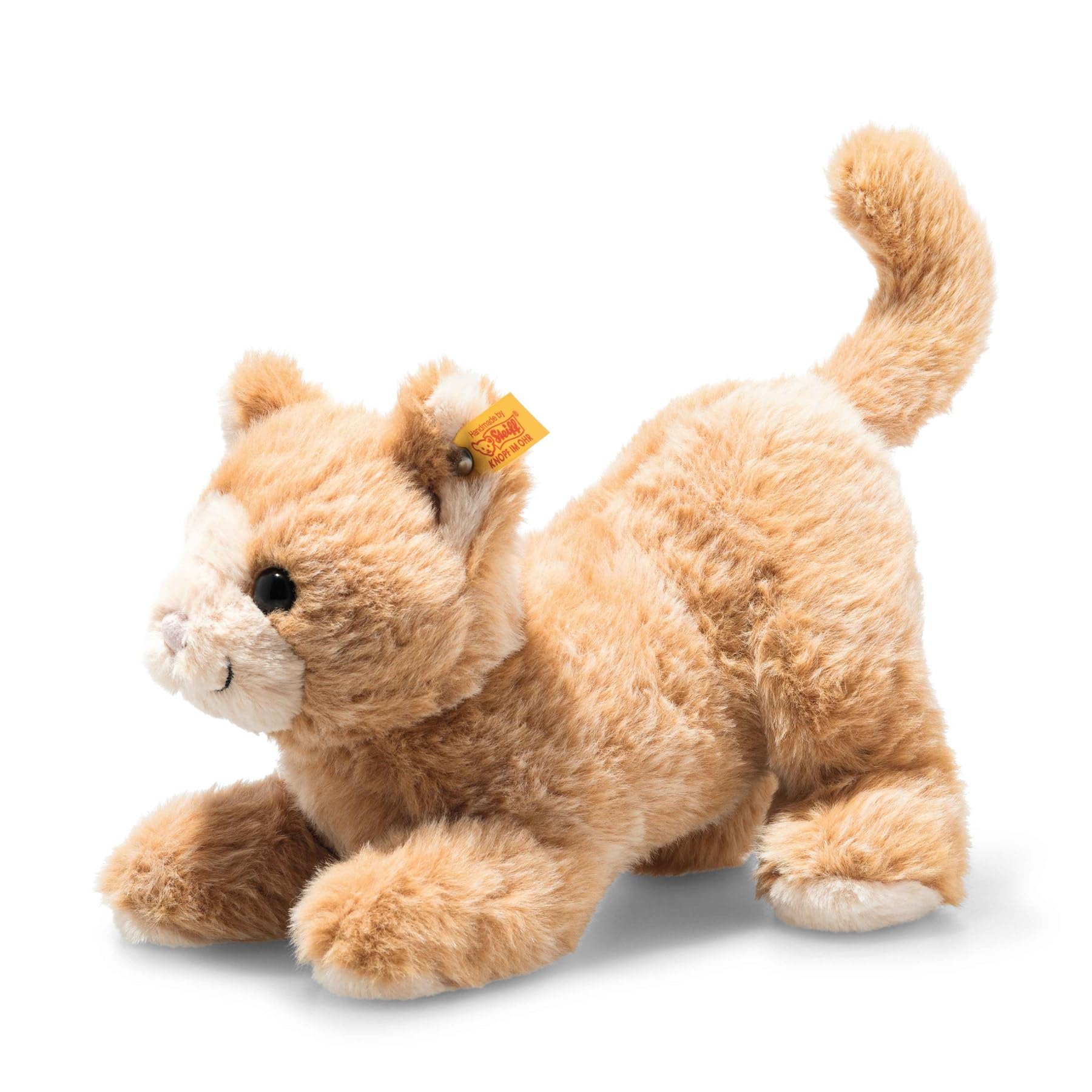Steiff - 099182 - Soft Cuddly Friends Cassie cat, 26 cm, Apricot Orange