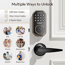 VCHOO Keyless Entry Door Lock Deadbolt with Handle