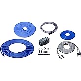 Recoil True 8 Gauge Complete CCA Amplifier Wiring Kits with OFC RCA Cable, Power Cables, Ground Cables, Turn-On Wire, Speaker