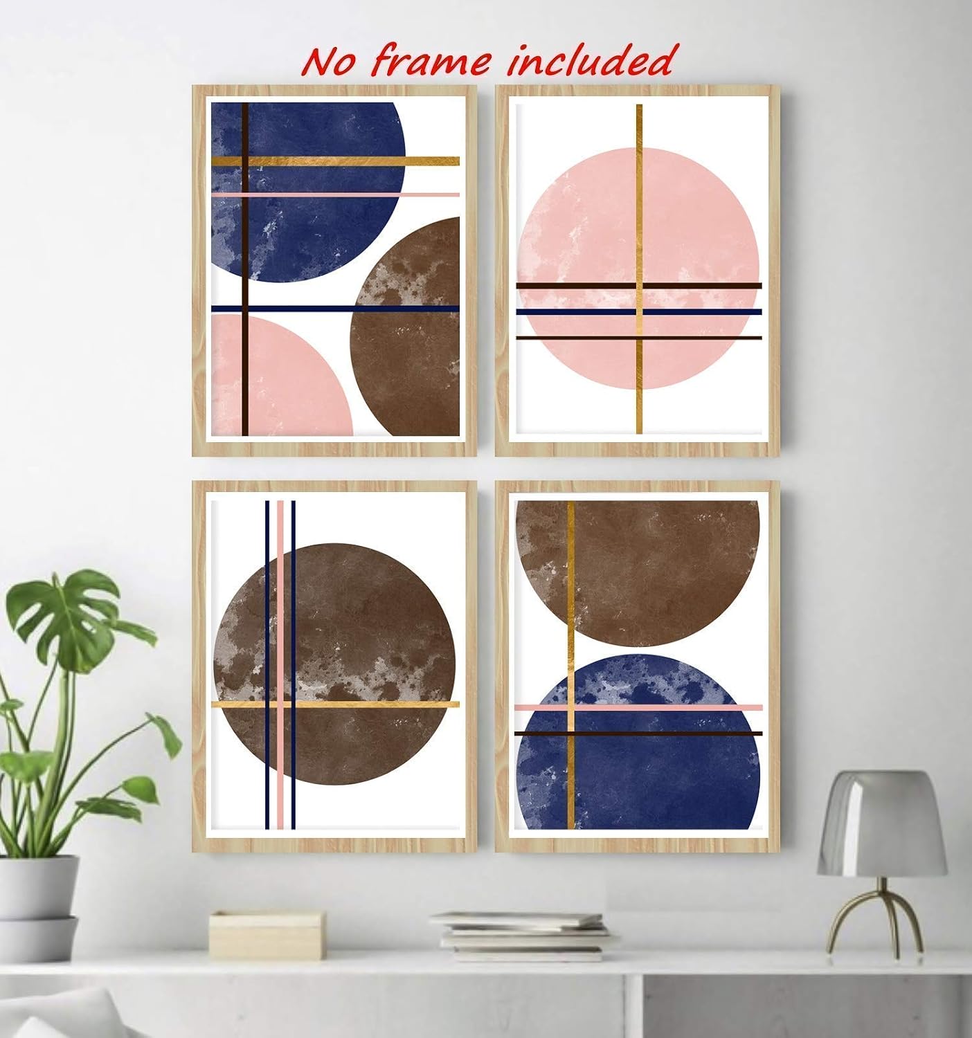 printable-geometric-wall-art-set-2-prints-pink-gray-silver-scandianvian