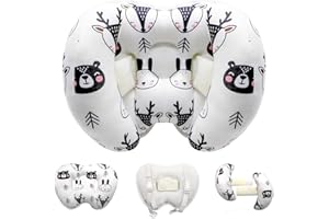 KAKIBLIN Baby Support Pillow, Head and Neck Support,Banana Neck Pillow for Baby, Travel Pillow for Stroller Neck Support, Adjustable Head Pillow for Kids Toddler