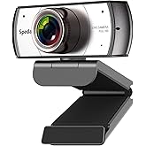 Wide Angle Webcam,120 Degree Large View Spedal 920 Pro Video Conference Camera, Full HD 1080P Live Streaming Web Cam with Built-in Microphone, USB Webcam for Mac, PC, Laptop and Desktop