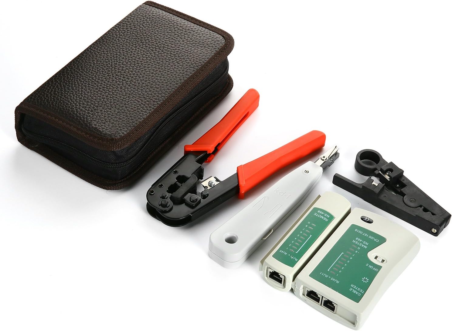 Network Computer Electronic Repair Tool Kit (5 in 1, Red)