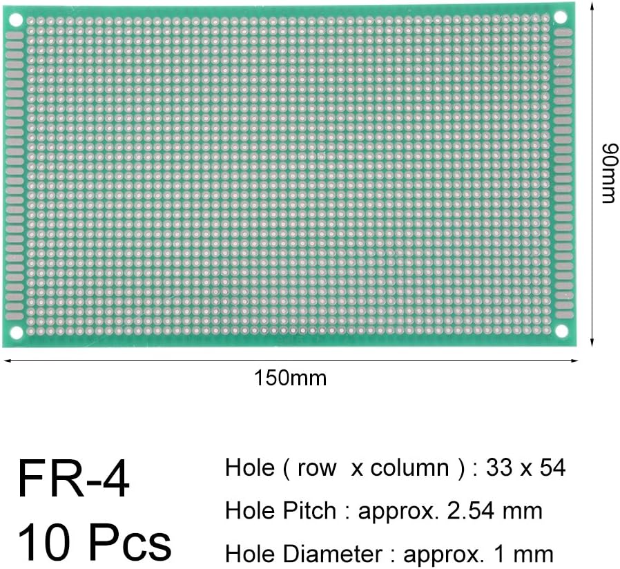 Sourcingmap 9x15cm Single Sided Universal Printed Circuit Board for DIY Soldering 10pcs - Image 3