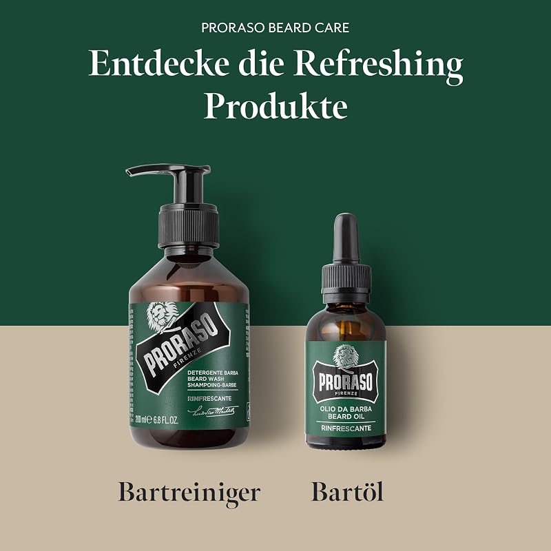 Beard Wash Refreshing Bartshampoo & Waschgel, 200 ml