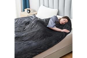Eydna Electric Heated Blanket Throw Size, 50" x 60" Heated Throw with 6 Heating Levels & 3 Hours Auto Off, Machine Washable, ETL & FCC Certified, Dark Gray