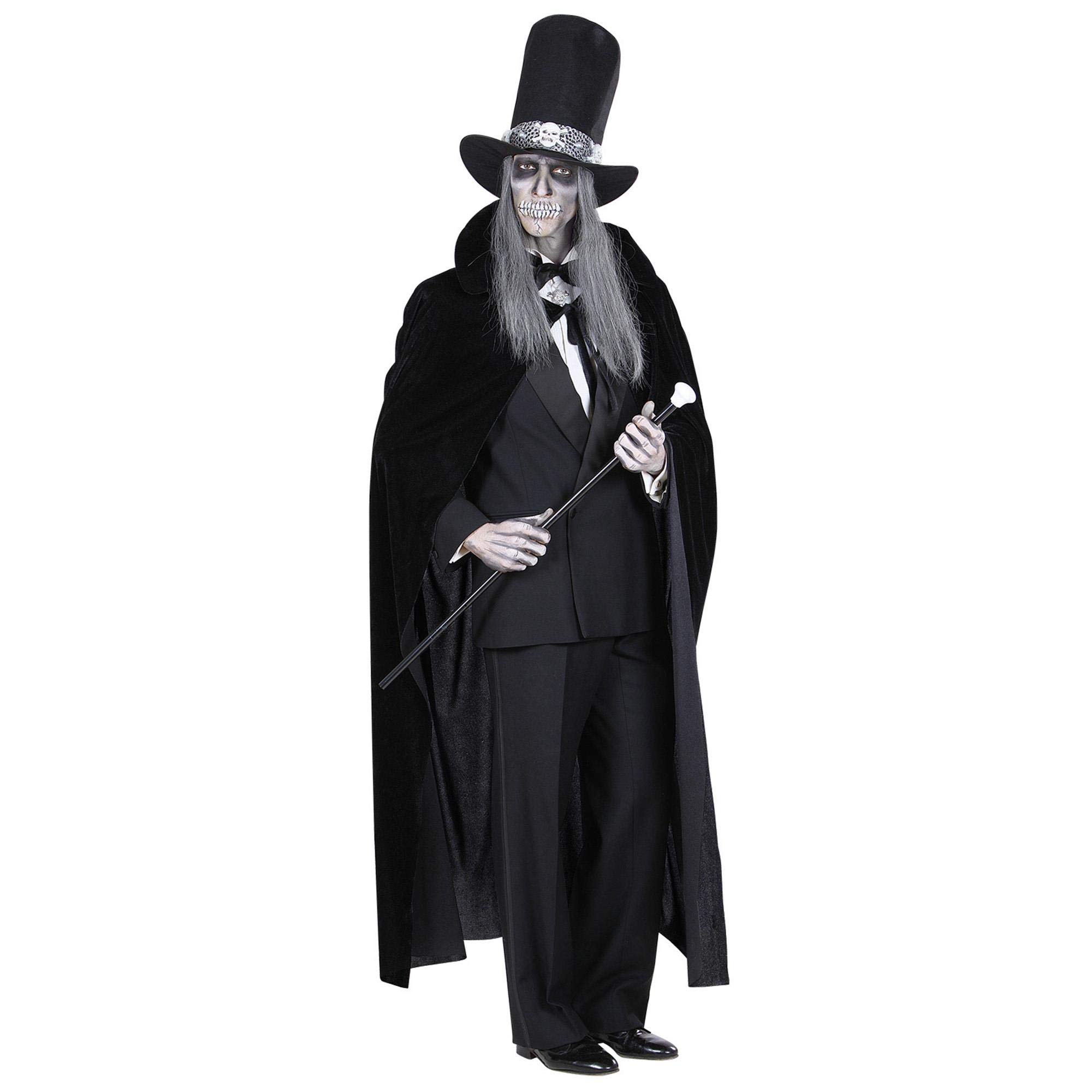 Black Velvet Cape 145cm Accessory for Superhero Super Hero Fancy Dress