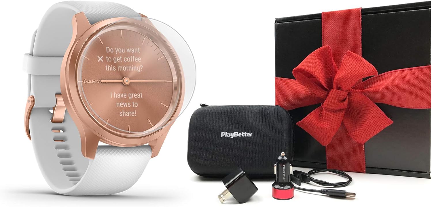 garmin rose gold white